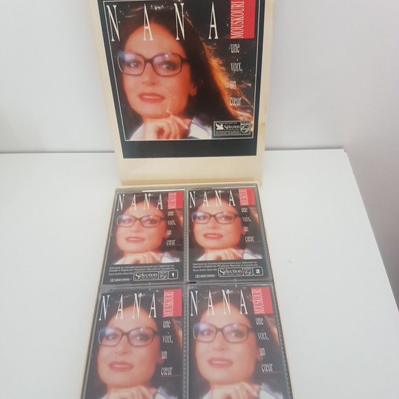 Nana Mouskouri Other - NANA MOUSKOURI Readers Digest Canada 1991 Philips 4 Cassettes Une Voix, un Coeur
